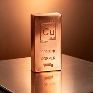 ทองแดงแท่งบริสุทธิ์ 99.9% น้ำหนัก 1 กิโลกรัม ทองแดงแท่ง ทองแดงเหรียญ - Product Image 2