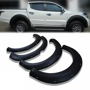 2016 אוטומטי cycsunz מאט שחור לשנות fender flare עבור mitsubishi l200 אביזרים triton 2015 2017 2018