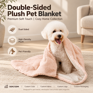 Manta de Felpa para Perros y Gatos, Personalizable al por Mayor, Lavable, Calmante, de Piel Sintética, Color Opcional, OEM y ODM - Product Image 3
