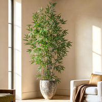 Arbre en bambou artificiel de 1,2 m à 2,4 m, plante en plastique, décoration de mariage, écologique, durable, ensemble multi-pièces pour la maison, l'hôtel, le bar