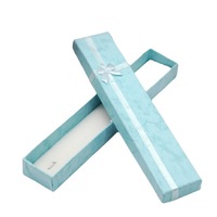 Boîtes cadeaux en carton rectangulaires longues pour bijoux et montres avec estampage à chaud et doublure en éponge – Vente en gros