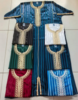 Kaftan Nigérian CCY 2026, Kanzu Marocain Brillant, Jubba Islamique, Thobe Burkina Faso, Robe Boubou, Jalabiya pour Hommes avec Broderie Dorée