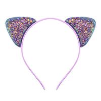Paillettes oreilles de chat bandeau paillettes bandeaux fête d'anniversaire brillant Kitty cheveux cerceaux noël Halloween fête décorations