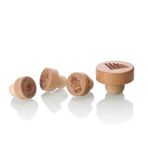 कस्टम एनग्रेव बार शीर्ष लकड़ी की बोतल कॉर्क स्टॉपर शीर्ष कैप वाइन स्टॉपर - Product Image 6