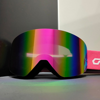 Yijia Optical Lunettes de Ski Design Sans Monture Magnétiques Personnalisables, Masque de Ski et de Snowboard