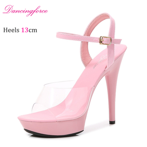 Sandali con tacco alto impreziositi con <span class=keywords><strong>piume</strong></span> Sexy per le donne bocca aperta con <span class=keywords><strong>tacchi</strong></span> alti - Product Image 5