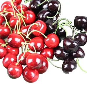 High artificial fruit and vegetables decorative artificial cherries