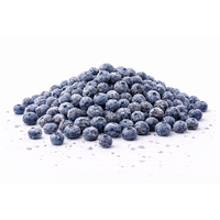 IQF Blueberry Beku Utuh Buah Beri Liar Hasil Budidaya Bersertifikat BRC HACCP HALAL Blueberry Beku Massal untuk Smoothie Bakery OEM