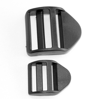 Boucles de verrouillage d'échelle en plastique Sangles de sac à dos Sangle de sangle noire Accessoires de sac à dos