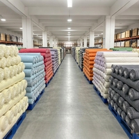 Tissu 100% microfibre polyester anti-boulochage, croisé 75D, doux, décoratif, teint uni, largeur 118 pouces, grammage lourd 120 GSM, pour rideaux et nappes