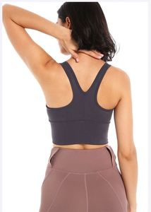 เสื้อกล้ามครอปท็อปผู้หญิงไซส์ใหญ่ คอวี แบบรัดรูป สำหรับโยคะและออกกำลังกาย รุ่นเซ็กซี่ สีนู้ด ปี 2022 ขายส่ง - Product Image 2