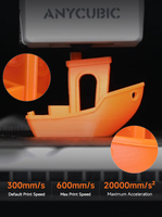 Nueva Impresora 3D Kobra X Multicolor Compatible con PLA, Alta Velocidad Máx. 600 mm/s, Alta Precisión, Tecnología FDM, WiFi Automático