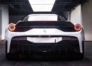 Parachoques trasero de coche de fibra de carbono estilo ZS para <span class=keywords><strong>Ferrari</strong></span> <span class=keywords><strong>458</strong></span> V para <span class=keywords><strong>Ferrari</strong></span> <span class=keywords><strong>458</strong></span> <span class=keywords><strong>Italia</strong></span> parachoques trasero difusor trasero Bodykit - Product Image 5