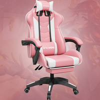 Chaise de luxe ergonomique pivotante et ajustable pour ordinateur, à motif personnalisé, style moderne, gaming