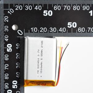 KC 803450 1500mah <span class=keywords><strong>polymer</strong></span> şarj edilebilir lityum <span class=keywords><strong>Li</strong></span> iyon polimer piller ile yüksek kapasite 3.7v Lipo pil - Product Image 3