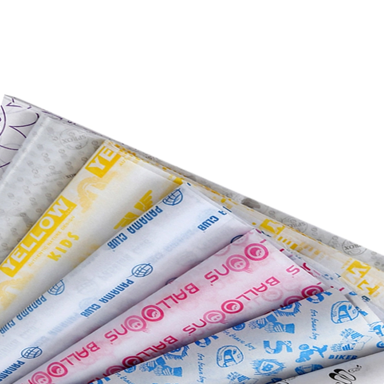 High Quality Custom Design Printing Gold/ Silver Logo 17 GSM Gift Wrapping Tissue Paper