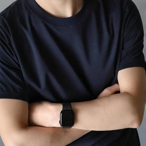 Camiseta de Hombre Personalizada de Alta Calidad, 300GSM, Corte Regular, Transpirable, Cuello Redondo, Tejido de Punto, Algodón Liso - Product Image 4