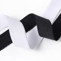 Ruban élastique large personnalisé en gros 20MM en nylon et élasthanne, bande élastique picot pour la couture de sous-vêtements, ceinture et accessoires vestimentaires