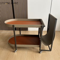 Classe Chariot De Stockage Table D'appoint De Luxe Moderne Antique Salon Servir Table Koffietafel Couchtisch Table Basse Avec Roue