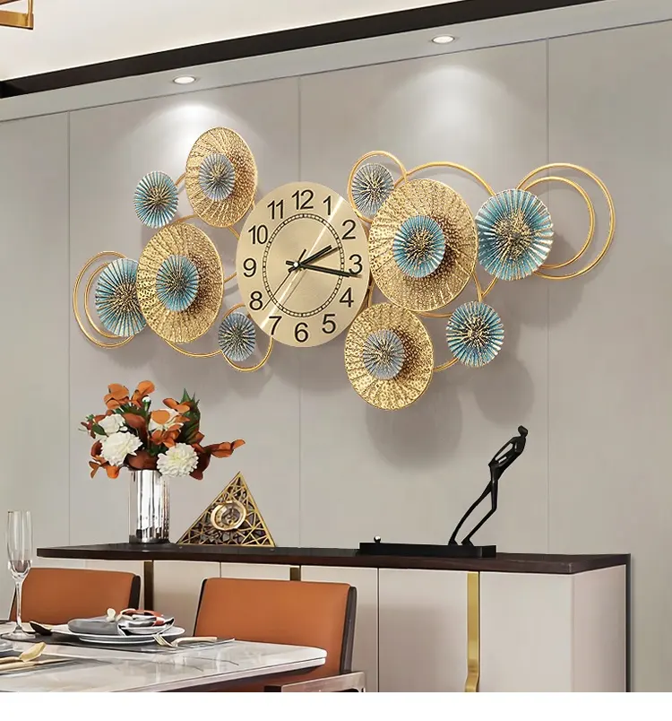 European style home fashion creative clock living room luxury atmosphere art wall clock restaurant clock personality wall watch