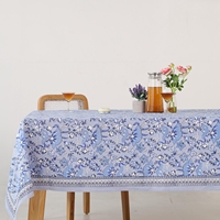 Nappe de designer, nappe florale vintage William Morris avec motifs colorés, couverture de table décorative pour cuisine, salle à manger