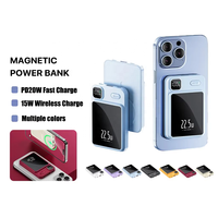 Batterie externe à chargement sans fil 5000-10000 mAh avec charge rapide PD 22,5 W, affichage LED et fonctions magnétiques – Offre Spéciale