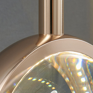 Lampadario Moderno <span class=keywords><strong>a</strong></span> <span class=keywords><strong>Sfera</strong></span> di Cristallo Dorato con LED, Lampada <span class=keywords><strong>a</strong></span> Sospensione per Camera da Letto, Sala da Pranzo, Bar, Corridoio, Isola della Cucina - Product Image 4