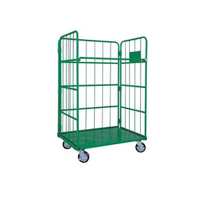 Chariot de manutention robuste avec roues, revêtement poudré, pour entrepôt - Product Image 5