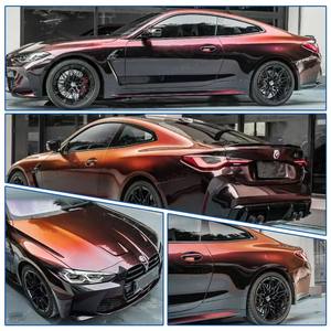 ฟิล์มไวนิลเคลือบกระจกโครเมี่ยมสำหรับติดรถยนต์ B-<span class=keywords><strong>M</strong></span>-W เคลือบอิเล็คโทรเพลทแผ่นไฮกลอสแผ่นรูปลอกเปลี่ยนสีได้ด้วยตัวเอง - Product Image 6