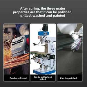 Résine Époxy 1:1 AB Colle Résistante à la Chaleur Pâte de Réparation Métallique Colle Magique Industrielle pour Bricolage Métal Liquide Haute Résistance - Product Image 5