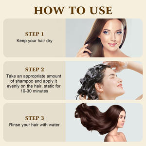 <span class=keywords><strong>Shampoo</strong></span> Colorante Naturale Istantaneo a Base di Erbe con Ginseng per Capelli Neri o Castani, per Donne e Uomini, <span class=keywords><strong>Tinta</strong></span> Naturale a Lunga Durata - Product Image 5