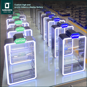 <span class=keywords><strong>Acrylic</strong></span> bán lẻ tủ trưng bày <span class=keywords><strong>LED</strong></span> thuốc lá đứng trường hợp truy cập tùy chỉnh - Product Image 6
