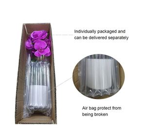 Orchidea Artificiale Viola a 7 Teste con Effetto Realistico in <span class=keywords><strong>Vaso</strong></span> Antiurto <span class=keywords><strong>per</strong></span> Pasqua e Laurea - Product Image 5