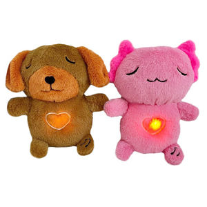 Sensorial creativo personalizado lindo conejo suave canto animales de peluche que respiran juguetes de peluche para la ansiedad adultos - Product Image 1