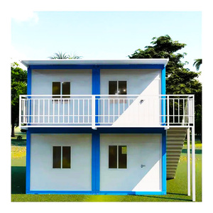 Casa Prefabricada Móvil de 20 pies/40 pies, Color Blanco/Gris, Contenedor Modular, Mini Casa para Vivienda, Apartamento Portátil - Product Image 1
