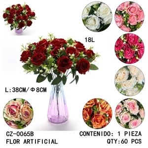 Bouquet de fleurs artificielles différentes couleurs et styles Arrangement floral moderne créatif élégant - Product Image 1