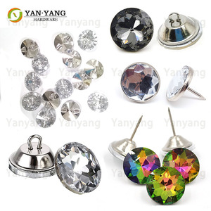 Bouton <span class=keywords><strong>de</strong></span> mobilier en cristal Yanyang en forme <span class=keywords><strong>de</strong></span> diamant pour tapisserie et tête <span class=keywords><strong>de</strong></span> <span class=keywords><strong>lit</strong></span> <span class=keywords><strong>de</strong></span> canapé - Product Image 2