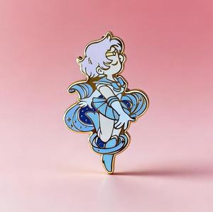 Broche Exquise Personnalisée et Plaqué Or, Motif Guerrière de Dessin Animé Magnifique, Pose Dansante, <span class=keywords><strong>Action</strong></span> Frozen, Badge Commémoratif - Product Image 2