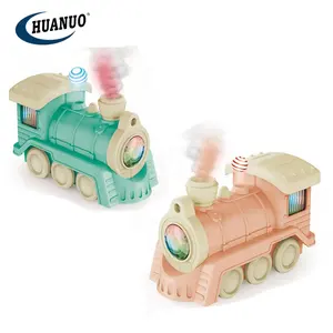 益智塑料多功能轻音乐火车喷雾悬挂球通用电动迷你儿童汽车玩具