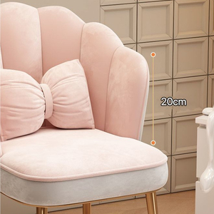 Kleedstoel Stoel In Woonkamer Meubelstoel Luxe Roze Fluweel Madame Silla Para Tocador Scaun Dineren Fluweel - Product Image 2