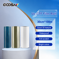 Autocollants personnalisés à faible adhérence AB de 30 cm x 100 m, transfert direct sur film UV, autocollant DTF pour papier, papier kraft, boîte en carton