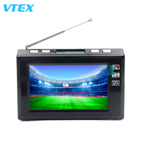 Télévision Numérique Portable 4,3 Pouces Android de Poche, Dernier Nouveau Modèle, Qualité Exceptionnelle, Téléviseur Portable Économique 12V, Mini Télévision Portable