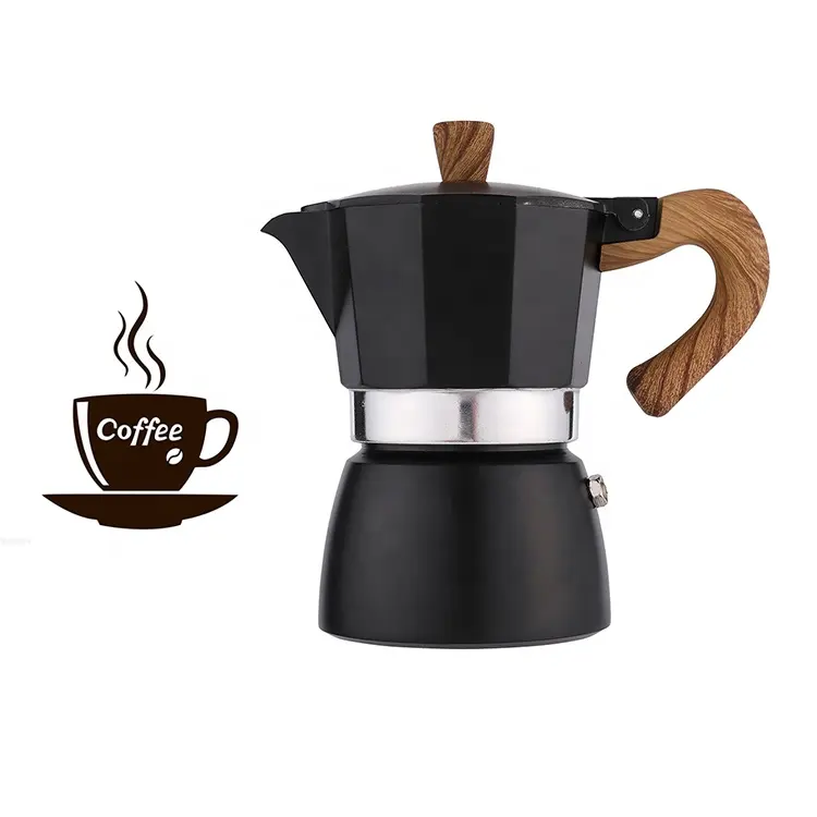 Matte Finished Moka Coffee Pot Italian Espresso Coffee Maker Cafetera Stovetop Espresso Cooker Moka Pot