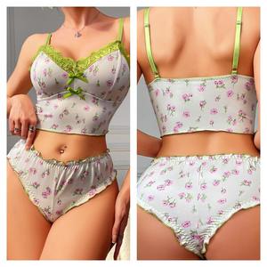 Soutien-gorge à imprimé floral sans couture, soutien-gorge en dentelle, lingerie <span class=keywords><strong>sexy</strong></span> à la mode - Product Image 2