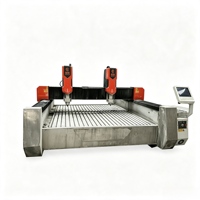 Machine de gravure sur pierre CNC à double tête Kunheng, routeur de sculpture sur marbre et granit à deux broches indépendantes