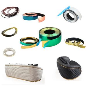 <span class=keywords><strong>Bande</strong></span> <span class=keywords><strong>de</strong></span> bordure décorative <span class=keywords><strong>autocollante</strong></span> en PVC doré en forme <span class=keywords><strong>de</strong></span> P pour canapé en <span class=keywords><strong>cuir</strong></span>, flexible, pour la vente en gros aux fabricants - Product Image 6