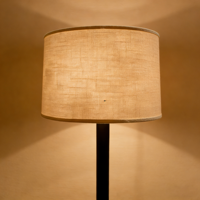 Lampe sur pied minimaliste Wabi Sabi en acier inoxydable avec abat-jour en tissu de lin, lampe LED pour salon, chambre à coucher, ambiance cosy à la maison