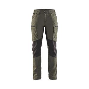 BLAKLADER - 715918454699C46 Pantalon de service femme stretch Vert armée/Noir-PANTALON DE TRAVAIL EAN 7330509499108 - Product Image 1