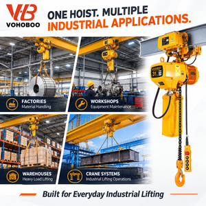 Manufacture Directly Supply 1 2 3 5 10 Ton HHBB Trolley Type Electric Chain Hoist or <strong>Hook</strong> Type for Lifting Polipasto El&eacute;ctrico - Product Image 4
