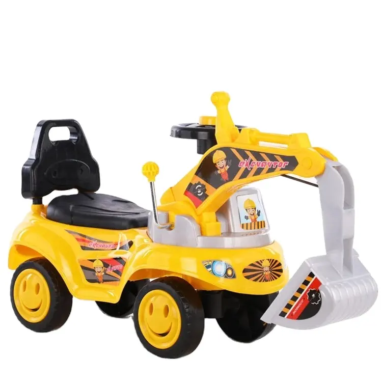 Excavadora eléctrica para niños, vehículo de ingeniería, vehículo de juego, excavadora para montar en bebé, coche de juguete, bicicleta para niños pequeños